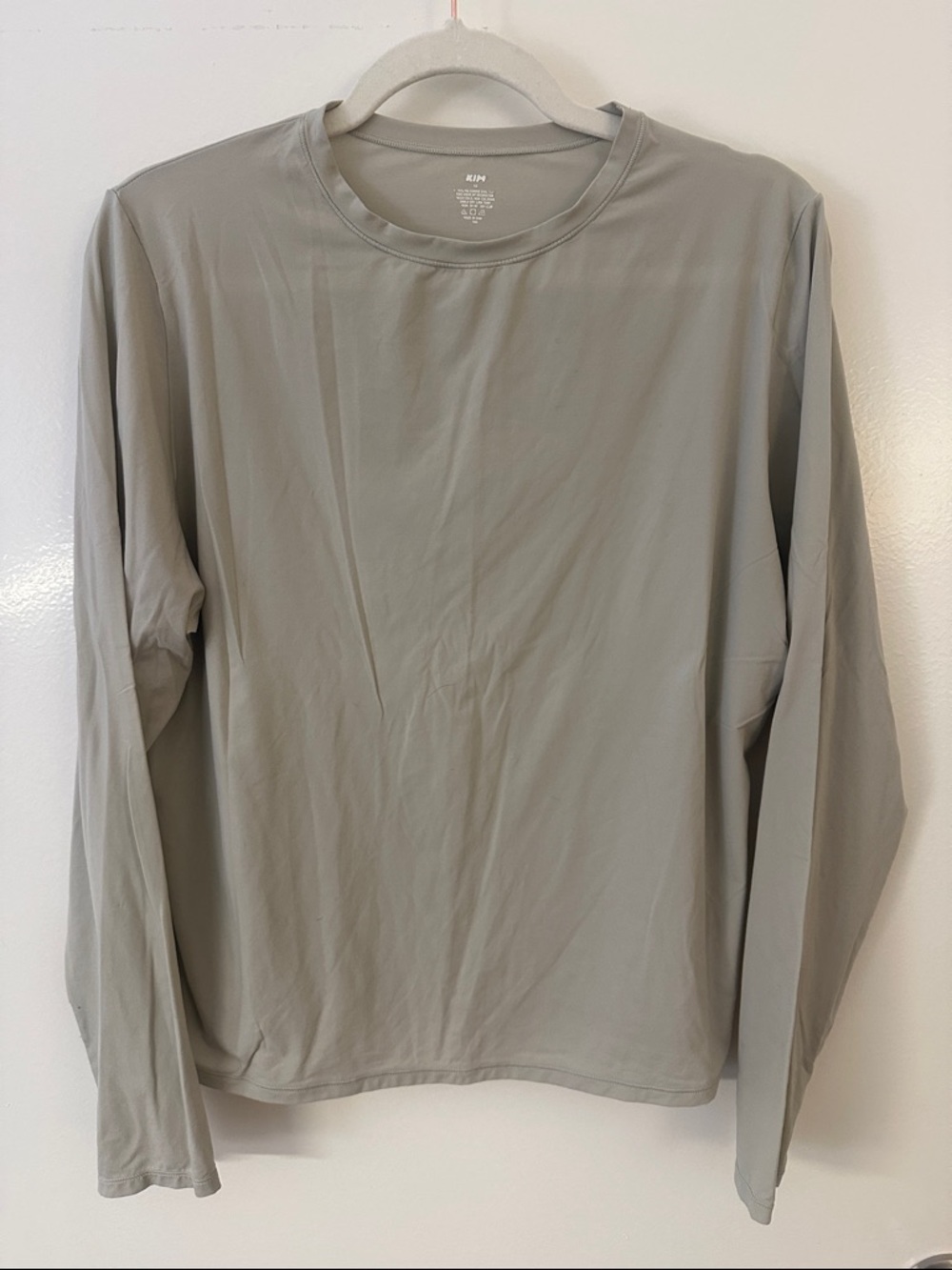 SKIMS Fits Everybody Long Sleeve Shirt - Gray